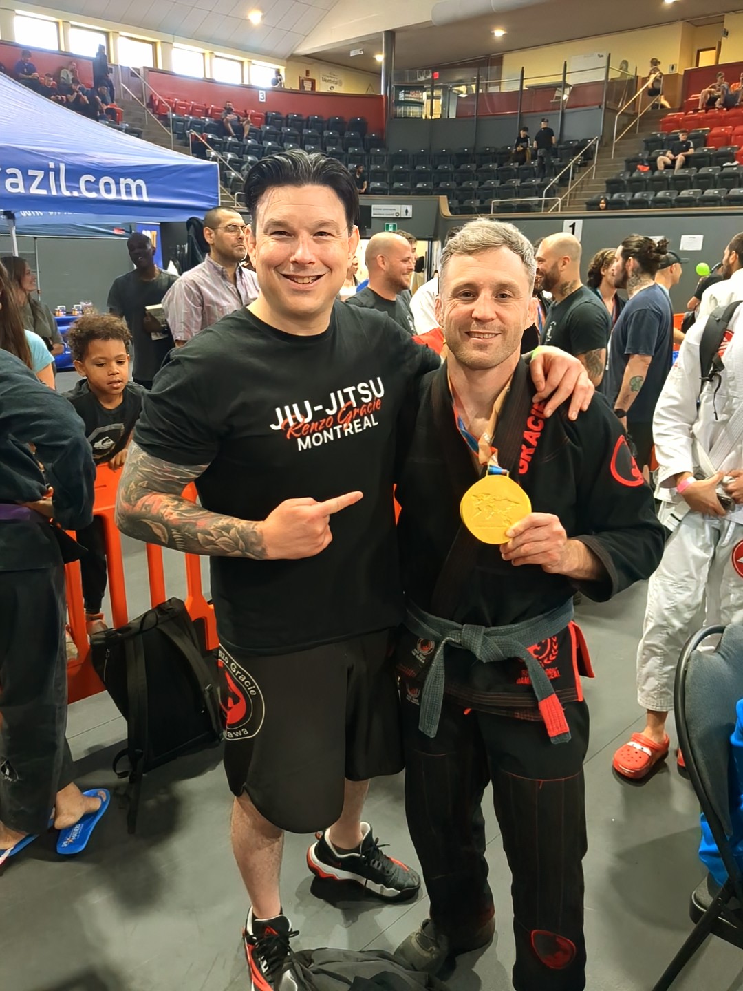 Professor Glen Mackenzie and Professor Louis-Philippe - Renzo Gracie coaching partnership
